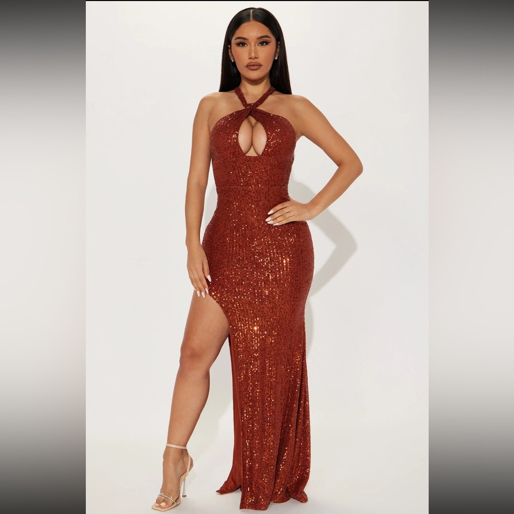Fashion Nova Sequin Maxi Dress